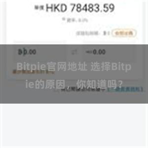 Bitpie官网地址 选择Bitpie的原因，你知道吗？