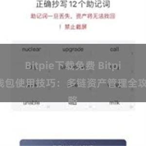 Bitpie下载免费 Bitpie钱包使用技巧：多链资产管理全攻略