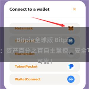 Bitpie全球版 Bitpie钱包：资产百分之百自主掌控，安全可靠！