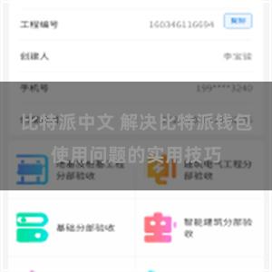 比特派中文 解决比特派钱包使用问题的实用技巧