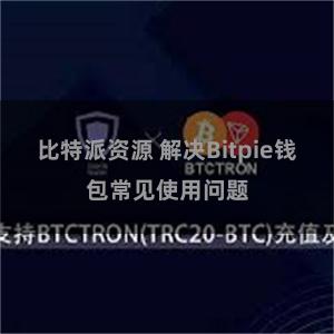 比特派资源 解决Bitpie钱包常见使用问题