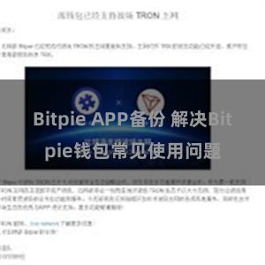 Bitpie APP备份 解决Bitpie钱包常见使用问题