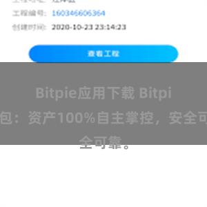 Bitpie应用下载 Bitpie钱包：资产100%自主掌控，安全可靠。