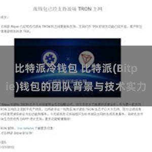 比特派冷钱包 比特派(Bitpie)钱包的团队背景与技术实力