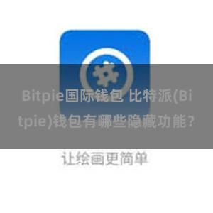 Bitpie国际钱包 比特派(Bitpie)钱包有哪些隐藏功能？