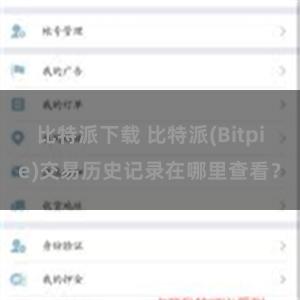 比特派下载 比特派(Bitpie)交易历史记录在哪里查看？