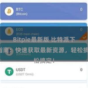 Bitpie最新版 比特派下载指南：快速获取最新资源，轻松搞定！