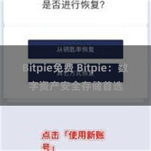 Bitpie免费 Bitpie：数字资产安全存储首选