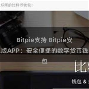 Bitpie支持 Bitpie安卓版APP：安全便捷的数字货币钱包