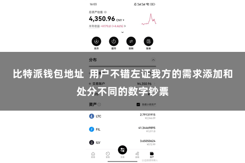 比特派钱包地址  用户不错左证我方的需求添加和处分不同的数字钞票